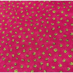 Pink & Green Swirl Quilting Fabric By Blank Quilting 6.5" X 39" Cotton Craft Pie